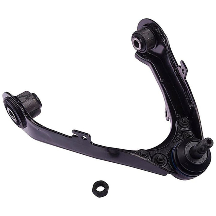 A ProSeries OE+ Control Arm (CB90187) in black with bushings and a bolt is displayed on a white background.