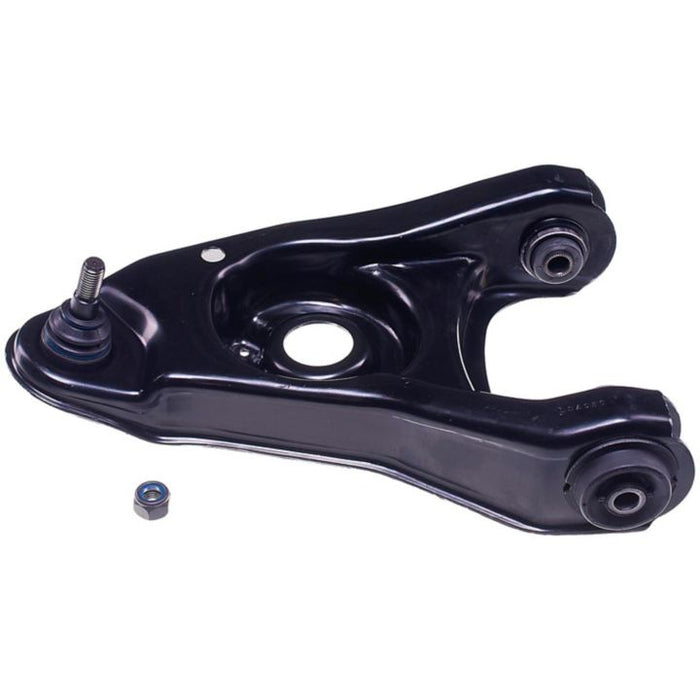 A CB85033 ProSeries OE+ Control Arm made of black metal, featuring a ball joint and a bushing.