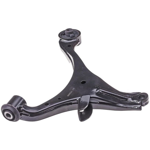 The CA59524 ProSeries OE+ Control Arm is a black car control arm featuring a Y-shaped structure with three connection points.