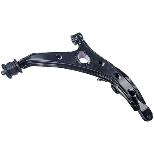 CA59573 ProSeries OE+ Control Arm, a black metal control arm with rubber bushing, is commonly used in vehicle suspension systems.