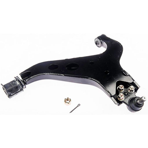 The CB69193 ProSeries OE+ Control Arm in black metal on a white background, accompanied by a cotter pin and nut.