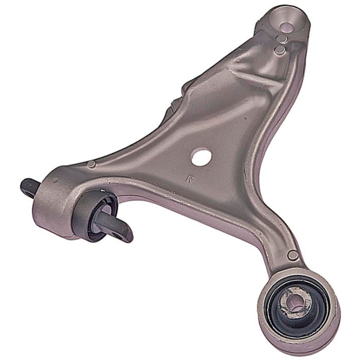 The CA45154 ProSeries OE+ Control Arm, a metal car control arm with bushings, is used in a vehicle's suspension system.