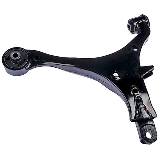 A black, metal CA59584 ProSeries OE+ Control Arm with bushings on a white background.