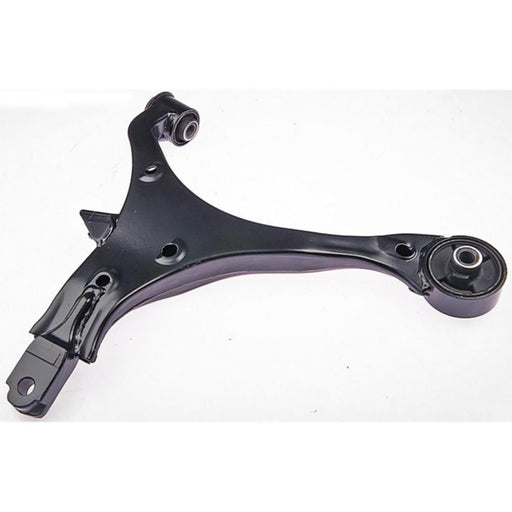 The CA59583 ProSeries OE+ Control Arm, featuring a sleek black metal design and equipped with bushings, is displayed on a white background.