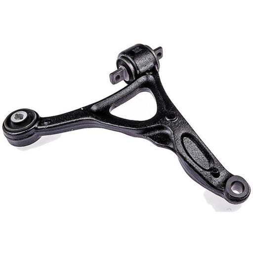 The CA45174 ProSeries OE+ Control Arm, complete with bushings and finished in black, is displayed against a white background.