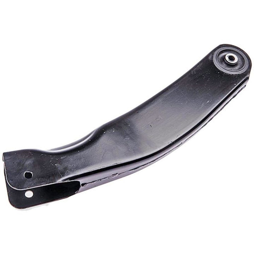 CA96050 ProSeries OE+ Control Arm - Black, curved metal automotive control arm with a bushing at one end.
