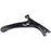 A CA74524 ProSeries OE+ Control Arm, made of black metal and featuring mounting holes and bushings.