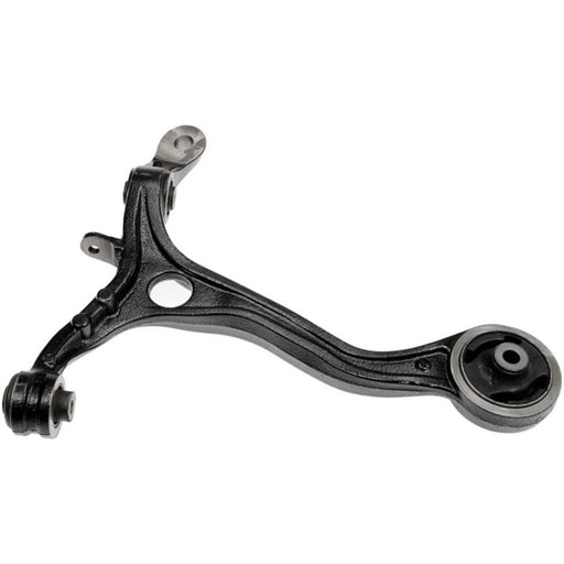 Close-up of a CA59253 ProSeries OE+ Control Arm for a vehicle, showcasing its bushings and attachment points.