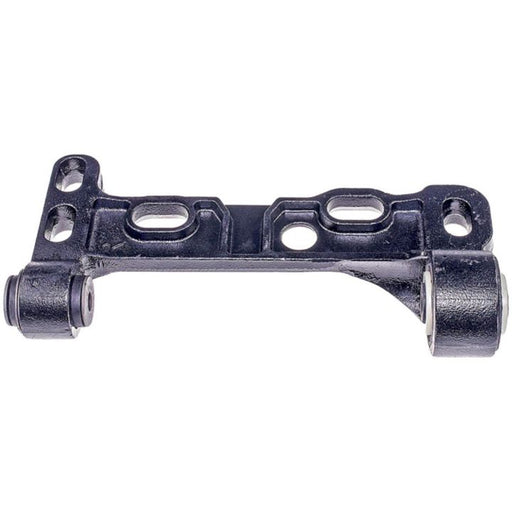 The CAS91164 ProSeries OE+ Control Arm is a black metal bracket featuring multiple holes and mounts, designed for structural support or attachment.