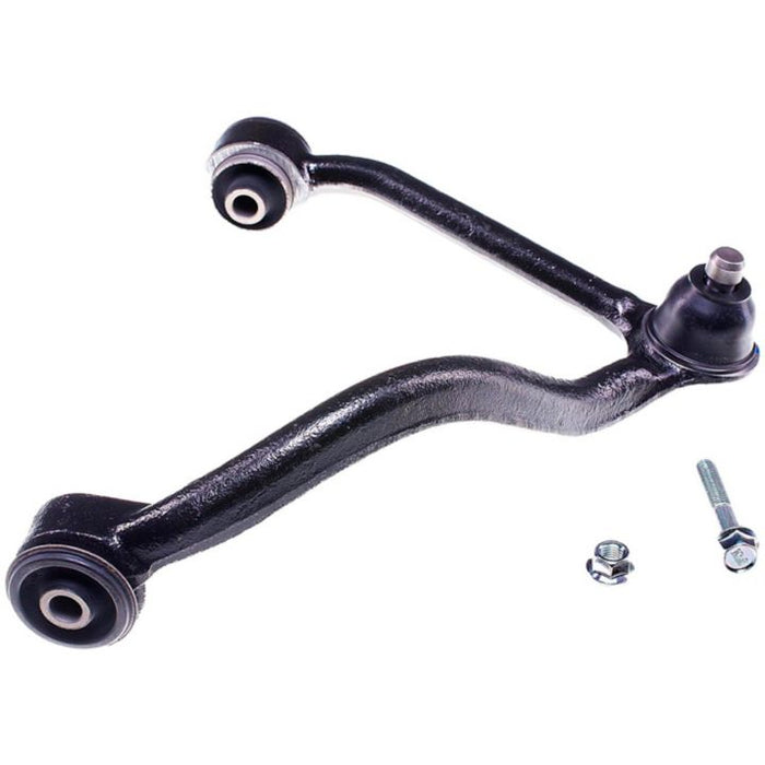 Close-up of a CB63068 ProSeries OE+ Control Arm with bushings, a bolt, and two nuts on a plain white background.