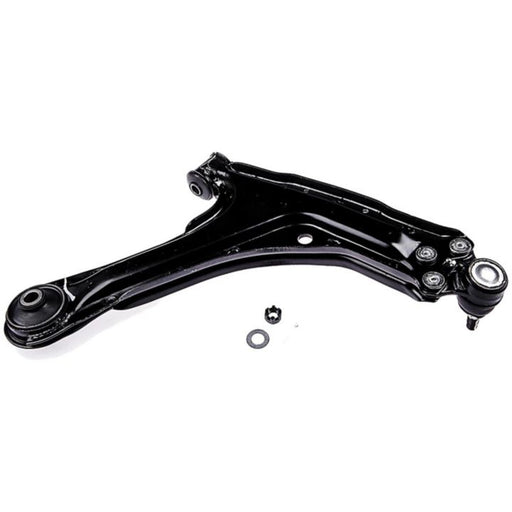 CB90213 ProSeries OE+ Control Arm featuring a black metal car control arm with an attached ball joint and included nut and washer, displayed on a white background.