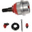 BJ81265RD PRO-SERIES XD Ball Joints with accompanying hardware components, including a pin, cap, and fastener.