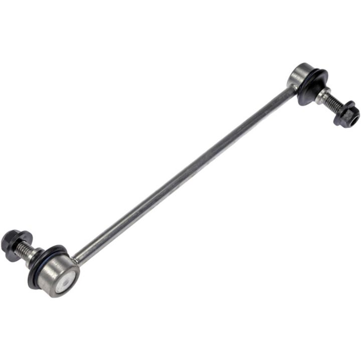 The SL85095RD PRO-SERIES XD Stabilizer Bar Link Kit, featuring a metal vehicle stabilizer bar with black rubber bushings and bolts at both ends, is set against a white background.