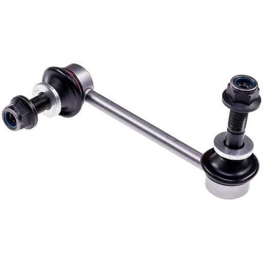 A silver metal SL74041XL ProSeries OE+ Stabilizer Link features black rubber bushings and attached bolts.