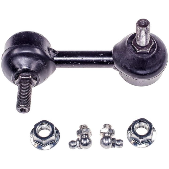 A SL90541 ProSeries OE+ Stabilizer Link featuring three bolts and two silver nuts, displayed on a white background.