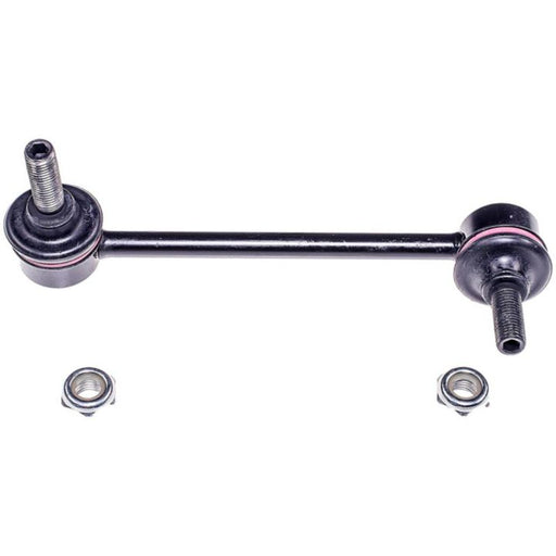 SL59512 ProSeries OE+ Stabilizer Links in black metal featuring a stabilizer bar link with two studs, viewed from above, accompanied by two nuts.