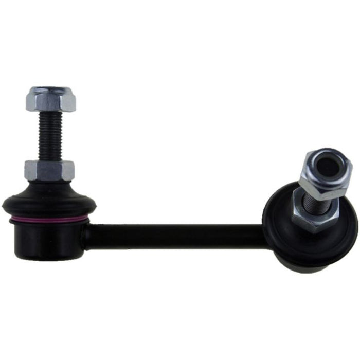A SL69541 ProSeries OE+ Stabilizer Links automotive suspension stabilizer link in black, featuring two bolts at each end.