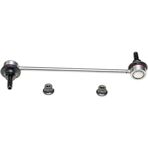 SL21035XL ProSeries OE+ Stabilizer Links featuring a metal steering linkage rod with two attached bolts and two separate nuts on a white background.