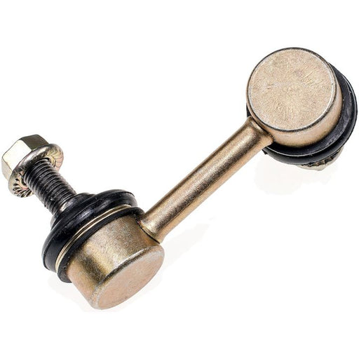 SL59501 ProSeries OE+ Stabilizer Links, featuring a gold-colored car suspension stabilizer link with two ball joints and a threaded bolt on one end, isolated on white.
