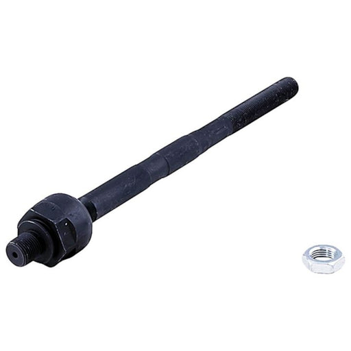 A TI96100 ProSeries OE+ Tie Rods black inner tie rod tool featuring a threaded end and a hex nut beside it on a white background.