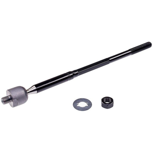 A TI74160XL ProSeries OE+ tie rod featuring a black finish, complete with a nut and washer, isolated on a white background.