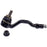 A TO14125 ProSeries OE+ Tie Rod in black, featuring a threaded bolt and a separate hexagonal nut.