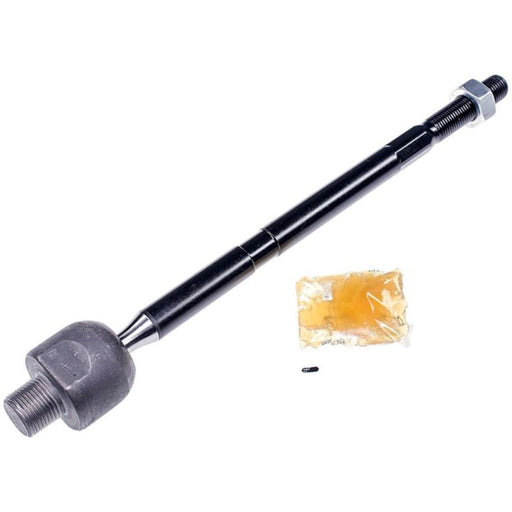 A TI50020 ProSeries OE+ Tie Rods automotive tie rod assembly in black, complete with a grease packet and a small pin, displayed on a white background.