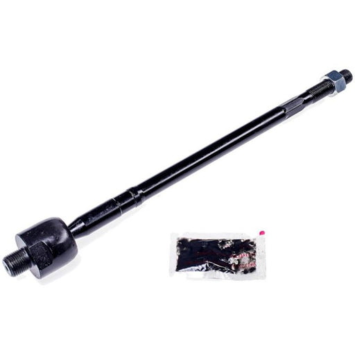 A TI73040 ProSeries OE+ Tie Rod with an attached ball joint and a small packet of grease, isolated on a white background.