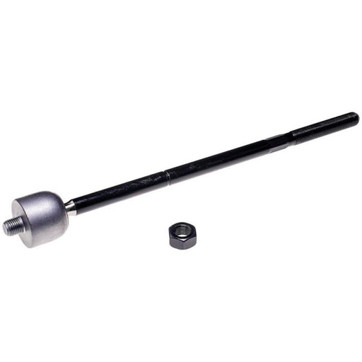A TI65070XL ProSeries OE+ automotive tie rod in black, featuring a metal ball joint and an accompanying nut placed beneath it.