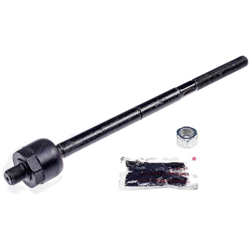 A TI85340 ProSeries OE+ black automotive tie rod featuring a hexagonal nut and accompanied by a small packet of grease, displayed on a white background.