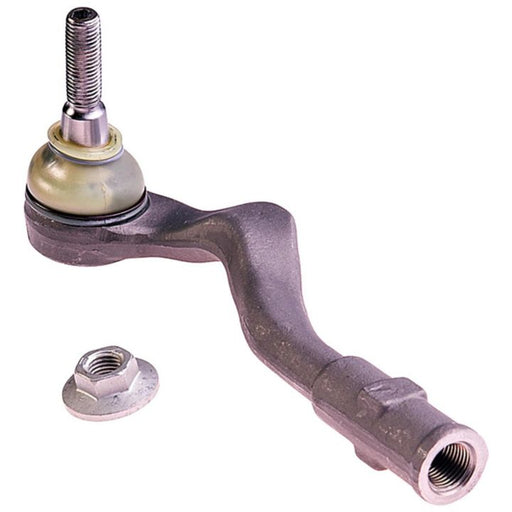 A TO12082 ProSeries OE+ Tie Rod alongside a nut on a white background.