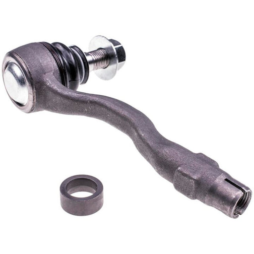 Close-up of a TO14355 ProSeries OE+ Tie Rods metallic automotive steering or suspension component with a bolt, joint, and washer placed nearby.