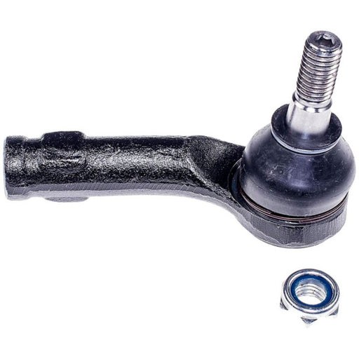 A TO21002 ProSeries OE+ Tie Rod with a black rod end, silver threaded stud, and an accompanying nut on a white background.