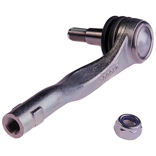 A TO28221 ProSeries OE+ Tie Rod with a threaded bolt and a loose nut placed beside it.