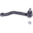 A TO59272 ProSeries OE+ black automotive tie rod end with a silver nut placed nearby on a white background.