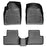 442361442072 WeatherTech® Custom Front & Rear FloorLiner™ Kit, Black