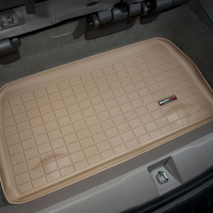 41027 WeatherTech® Custom Cargo Liner, Behind 3rd Row Seating, Tan