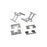 13409 Carlson Disc Brake Hardware Kit, Rear
