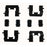 13444Q Carlson Disc Brake Hardware Kit, Front