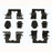 13460Q Carlson Disc Brake Hardware Kit, Rear
