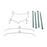 13505 Carlson Disc Brake Hardware Kit, Front