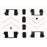 13521Q Carlson Disc Brake Hardware Kit, Front