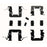 13523Q Carlson Disc Brake Hardware Kit, Front