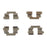 13680 Carlson Disc Brake Hardware Kit, Rear