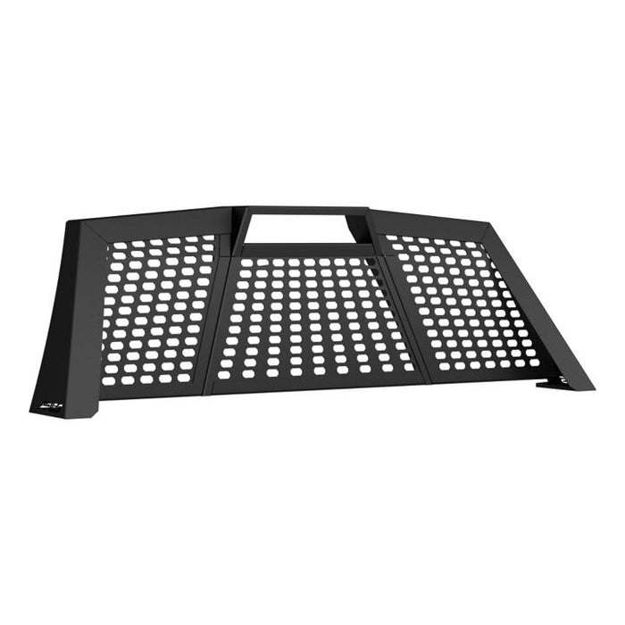 1110114 Aries Switchback Headache Rack, Black