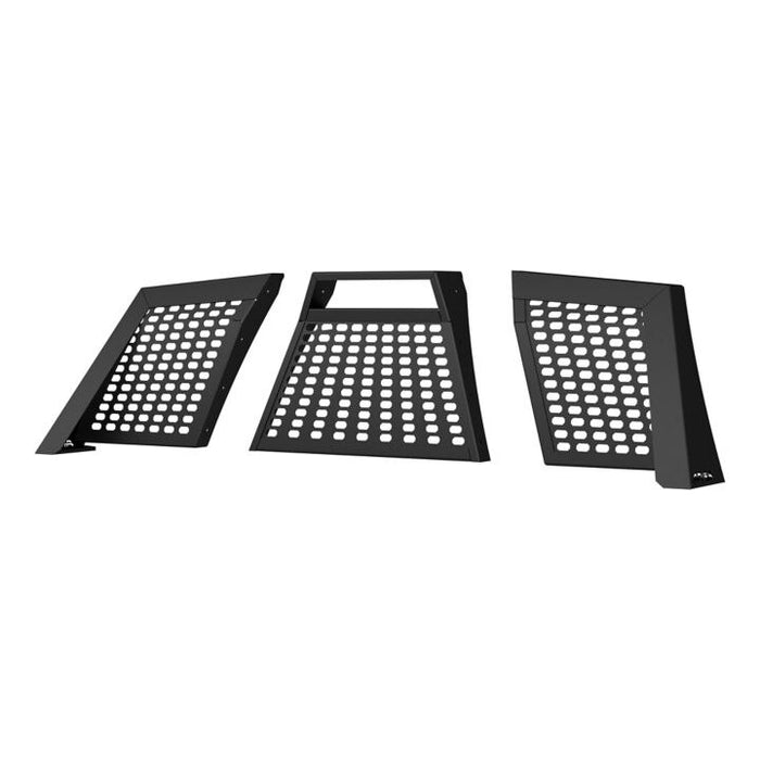 1110114 Aries Switchback Headache Rack, Black