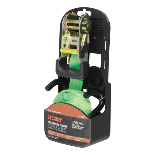 83027 16' Lime Green Cargo Strap with S-Hooks (1,100 lbs.)