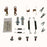 17486 Carlson Brake Drum Hardware Kit, Rear
