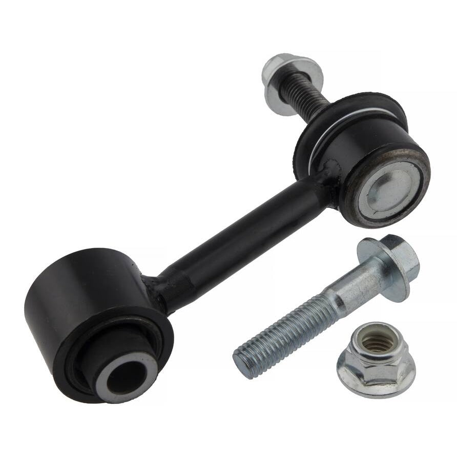 1K0505465K Pro-Series OE Stabilizer Link with bolt and nut isolated on a white background.