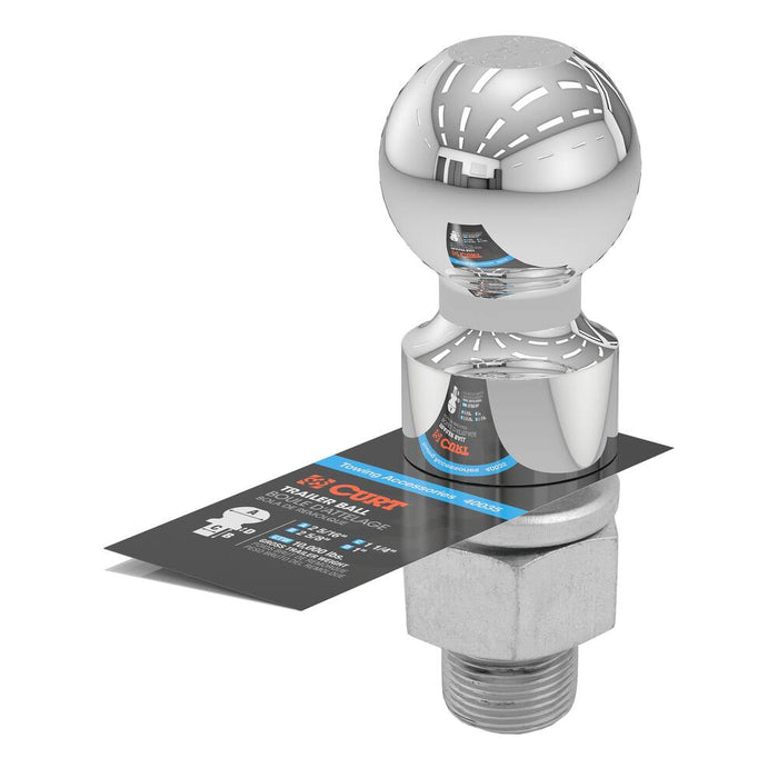 40035 2-5/16 Trailer Ball (1-1/4x2-5/8 Shank, 1 Rise, 10000 lb)